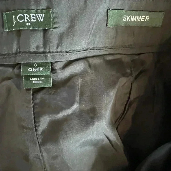 J. Crew city fit black skimmer • 6 • fully lined wool blend - Picture 4 of 4